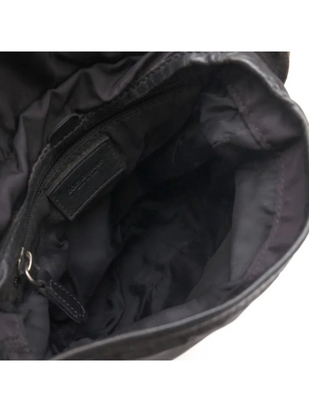 Dolce & Gabbana Shoulder Bag Nylon Leather Black